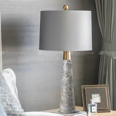 Настольная лампа Concrete Stone Table Lamp Tube  фото 1