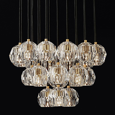 Люстра RH Boule De Cristal Round Cluster Chandelier  фото 1