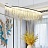 Metall Rain Line Chandelier фото 14