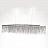 Metall Rain Line Chandelier фото 3