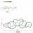 Светодиодная инсталляция в виде пересекающихся колец различной формы на струнном подвесе LYCAN фото 15