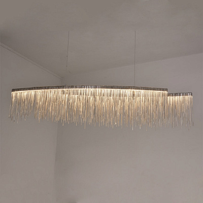 Metall Rain Line Chandelier  фото 1