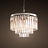 1920s Odeon Glass Fringe Chandelier (S ) - 3 rings 60 см   фото 5